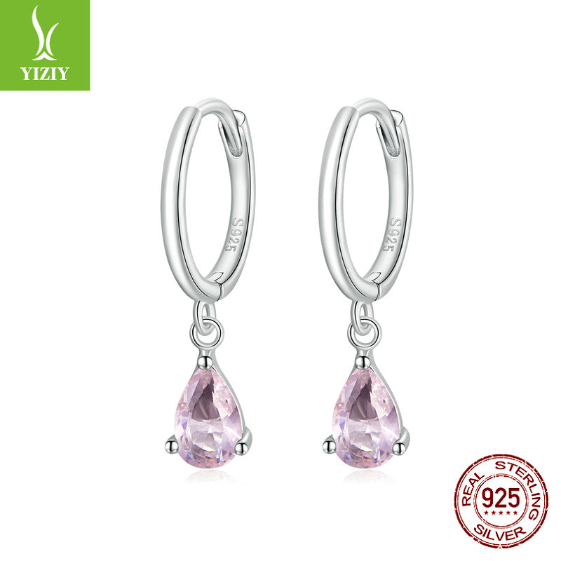 New 2021 925 Silver Water Drop Earrings with Zircon