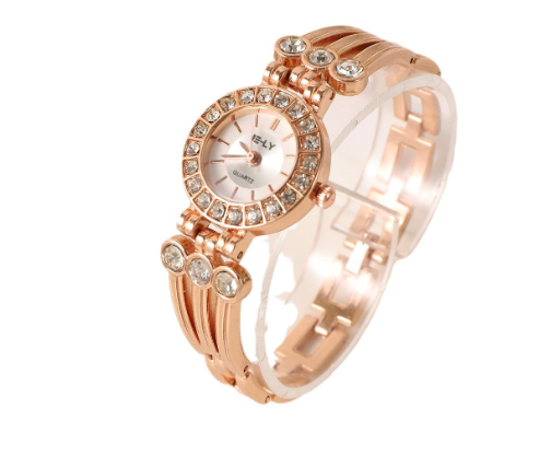 Luxury Women's Bracelet Watch with Hollow Design