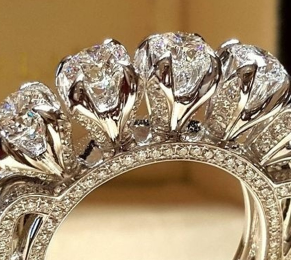 Real Diamond Engagement Ring for Women - Fashionable Design