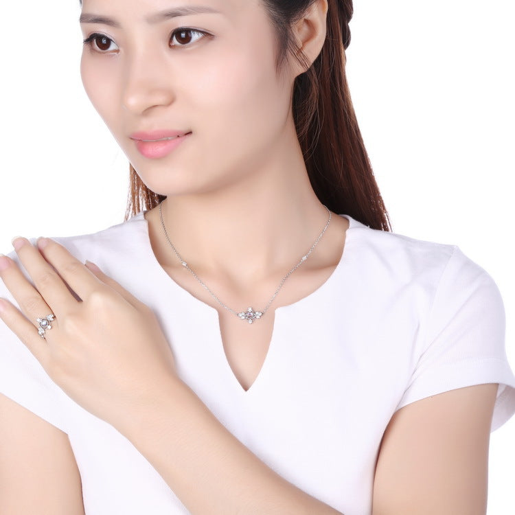 Natural Blue Moonstone 925 Sterling Silver Ring