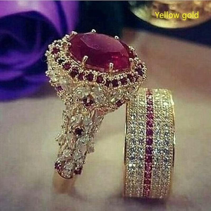 Fashionable Women's Diamond Inlaid Rings for Parties