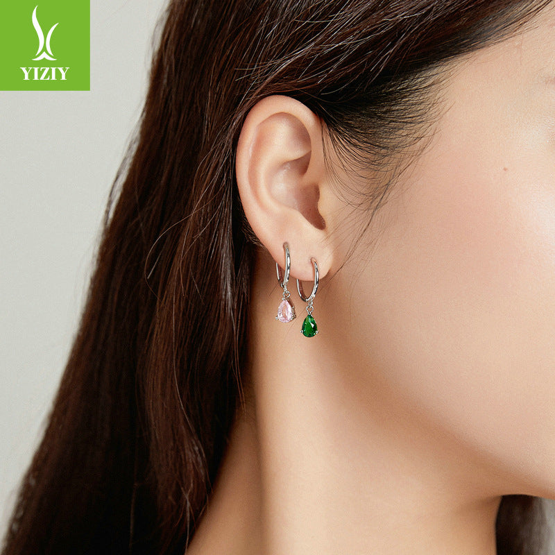 New 2021 925 Silver Water Drop Earrings with Zircon