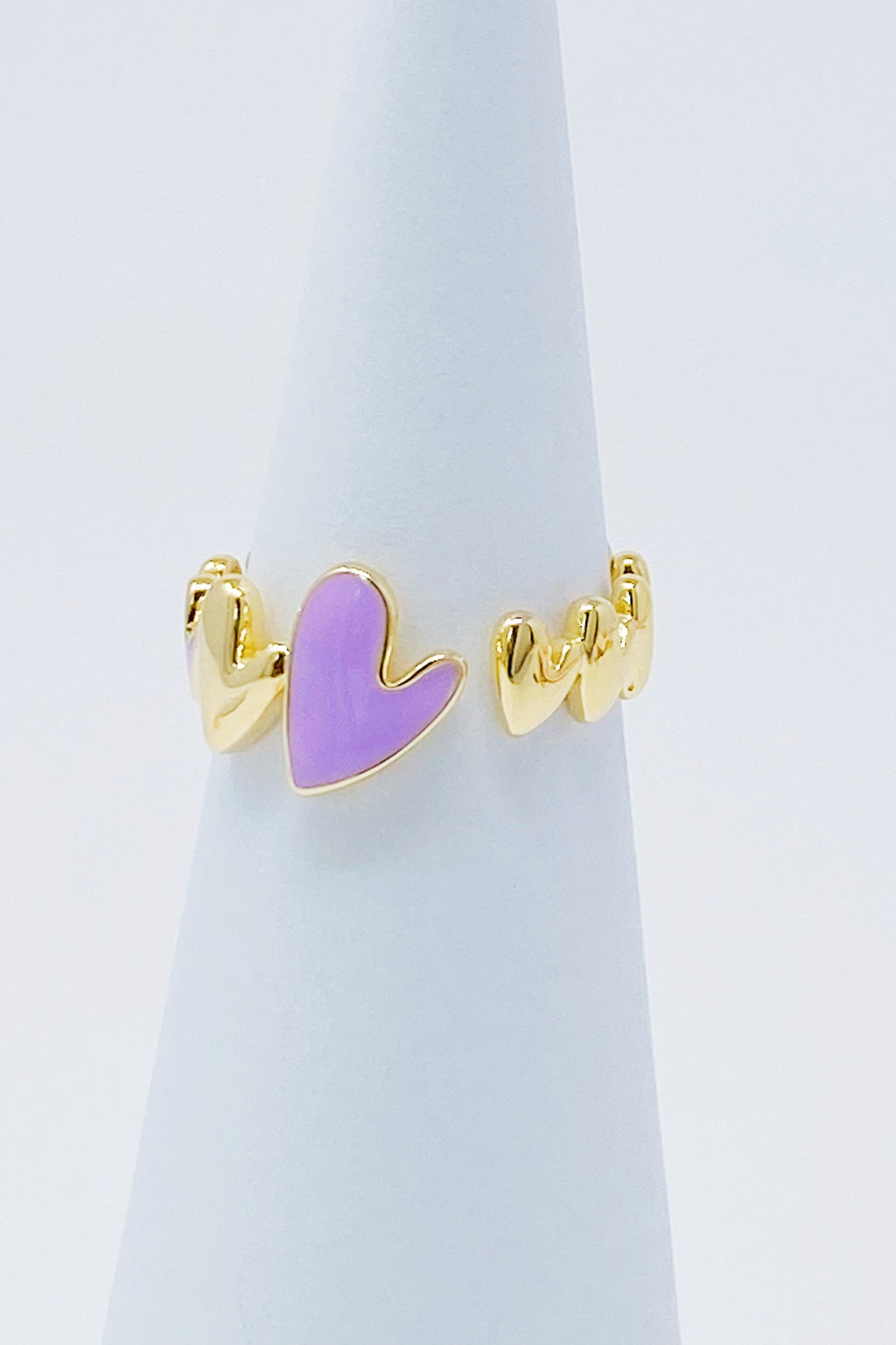 Soft Heart Open Ring