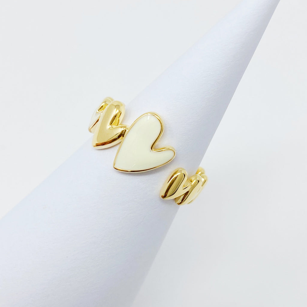 Soft Heart Open Ring