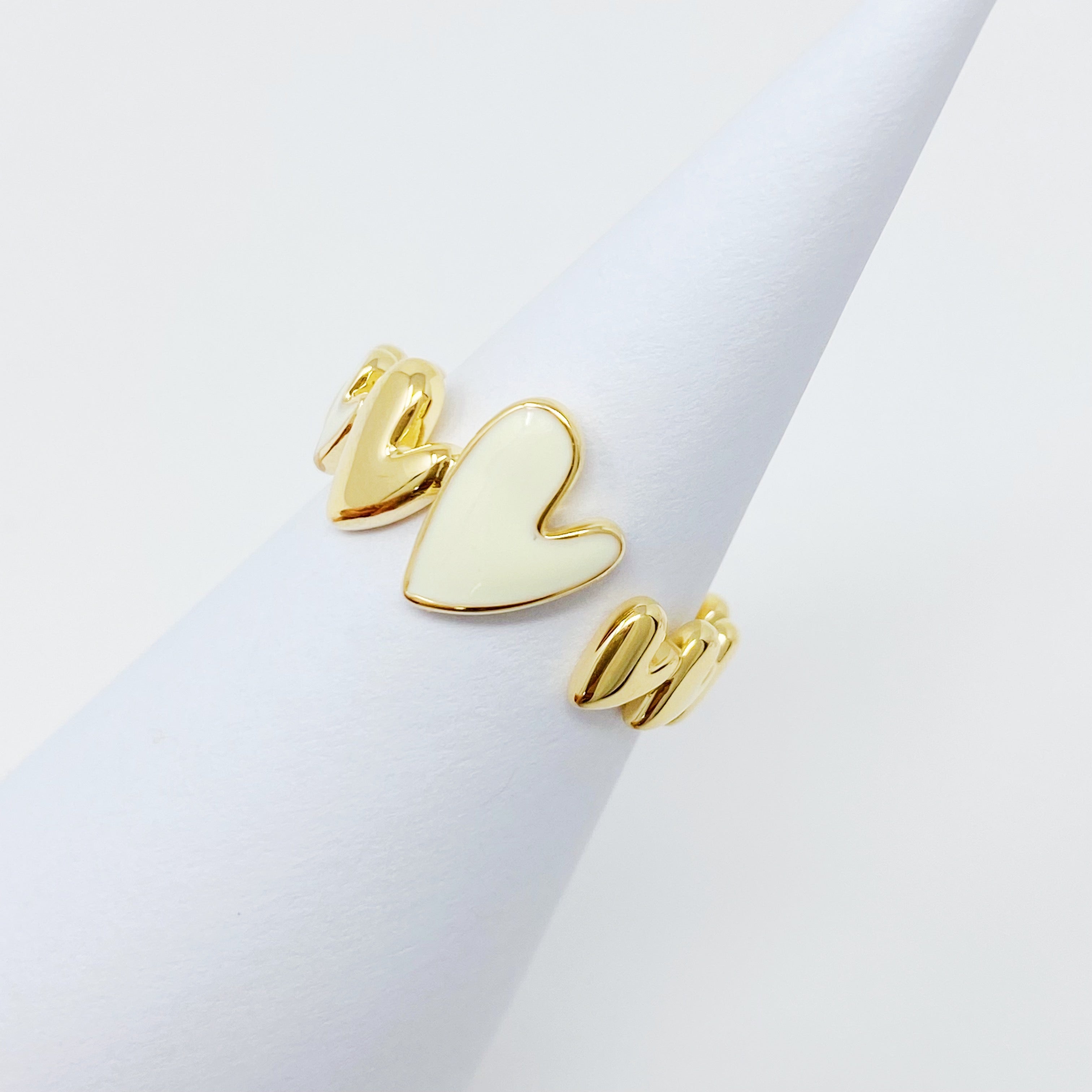 Soft Heart Open Ring