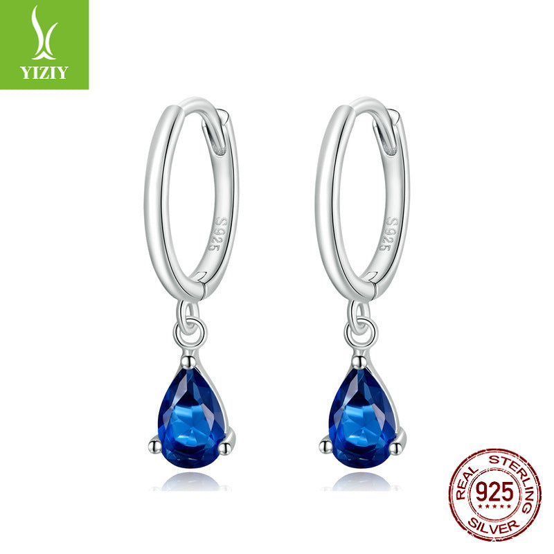 New 2021 925 Silver Water Drop Earrings with Zircon