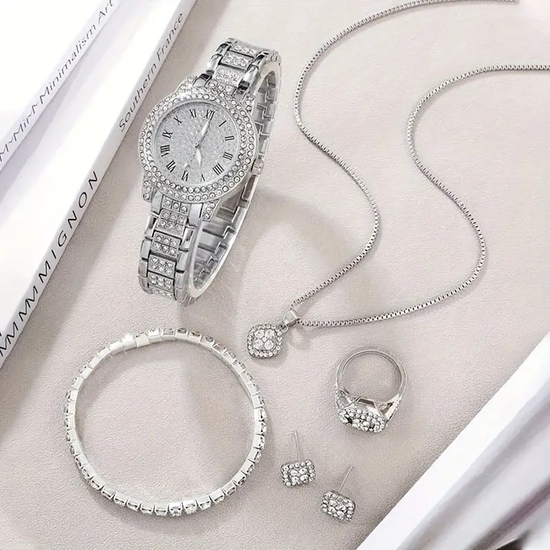 Women's Diamond Quartz Watch Set